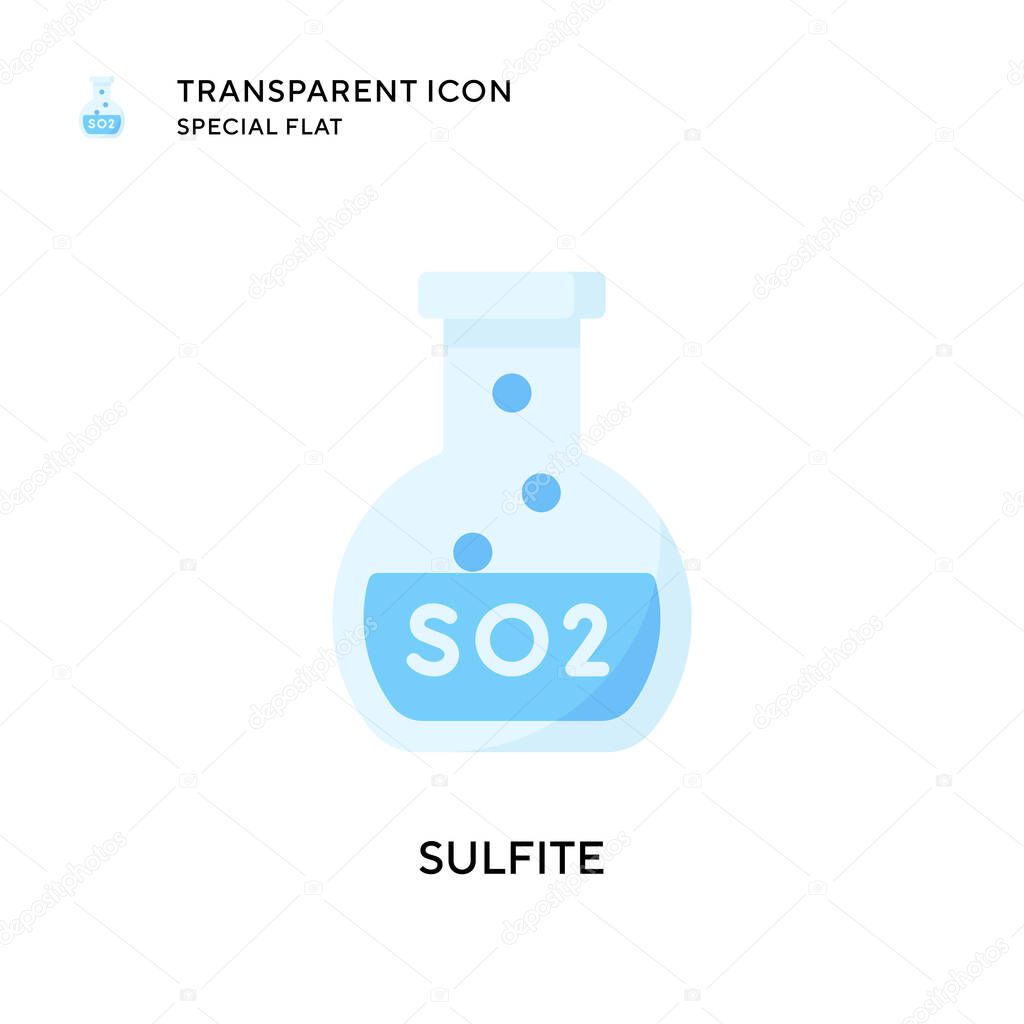 Sulfite vector icon. Flat style illustration. EPS 10 vector.