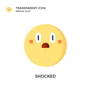 Şok vektör simgesi. Düz çizim. EPS 10 vektörü.