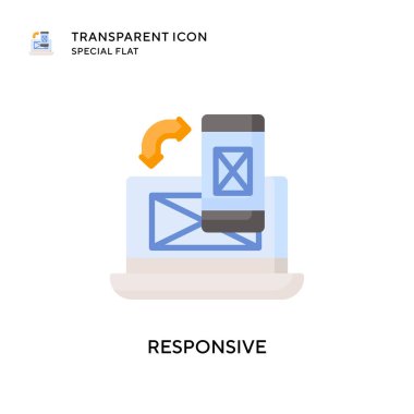 Karşılık vektör simgesi. Düz çizim. EPS 10 vektörü.