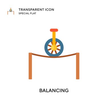 Vektör simgesi dengeleniyor. Düz çizim. EPS 10 vektörü.