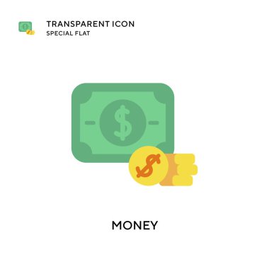 Para vektör simgesi. Düz çizim. EPS 10 vektörü.