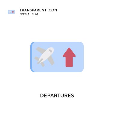 Ayrılış vektör simgesi. Düz çizim. EPS 10 vektörü.