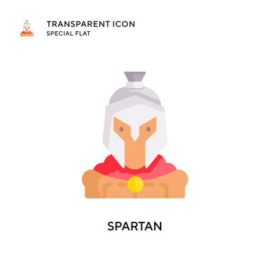 Sparta vektör simgesi. Düz çizim. EPS 10 vektörü.