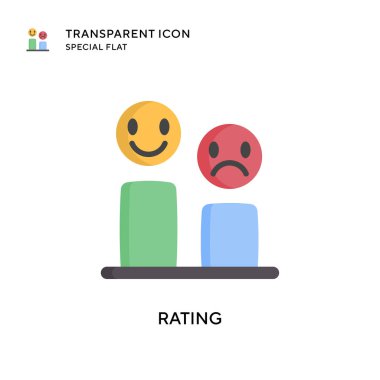 Beğeni vektörü simgesi. Düz çizim. EPS 10 vektörü.