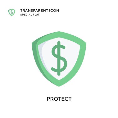 Vektör simgesini koru. Düz çizim. EPS 10 vektörü.