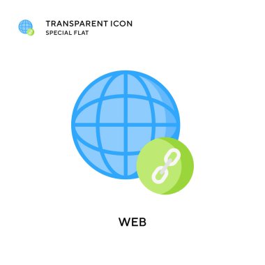 Web vektör simgesi. Düz çizim. EPS 10 vektörü.