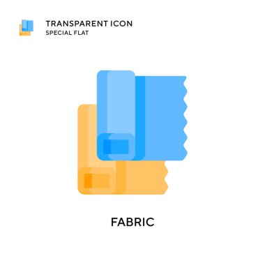 Kumaş vektör simgesi. Düz çizim. EPS 10 vektörü.