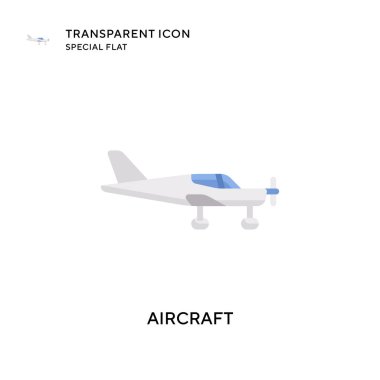 Uçak vektör simgesi. Düz çizim. EPS 10 vektörü.