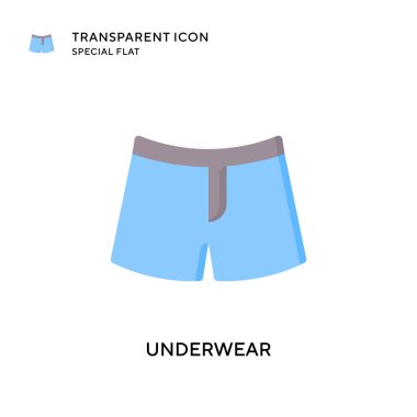 İç çamaşırı vektör simgesi. Düz çizim. EPS 10 vektörü.