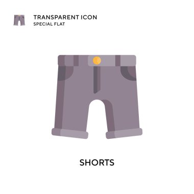 Kısa vektör simgesi. Düz çizim. EPS 10 vektörü.