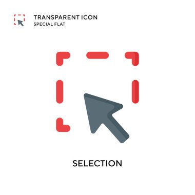 Seçim vektör simgesi. Düz çizim. EPS 10 vektörü.