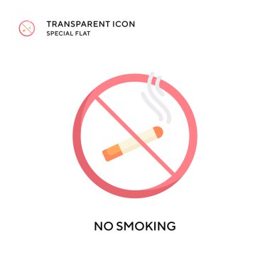 Dumanı tüten vektör simgesi yok. Düz çizim. EPS 10 vektörü.