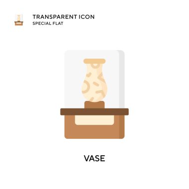 Vazo vektör simgesi. Düz çizim. EPS 10 vektörü.