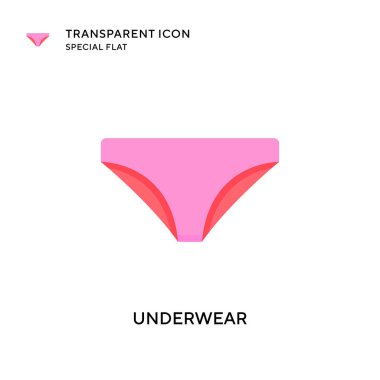 İç çamaşırı vektör simgesi. Düz çizim. EPS 10 vektörü.