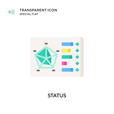 Durum vektör simgesi. Düz çizim. EPS 10 vektörü.