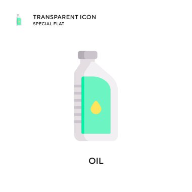 Yağ vektör simgesi. Düz çizim. EPS 10 vektörü.