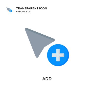 Vektör simgesi ekle. Düz çizim. EPS 10 vektörü.