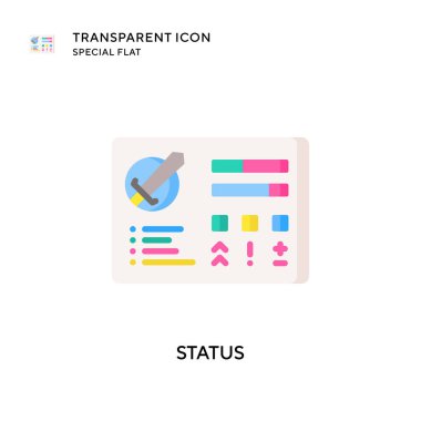 Durum vektör simgesi. Düz çizim. EPS 10 vektörü.