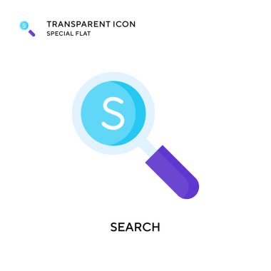 Arama vektör simgesi. Düz çizim. EPS 10 vektörü.