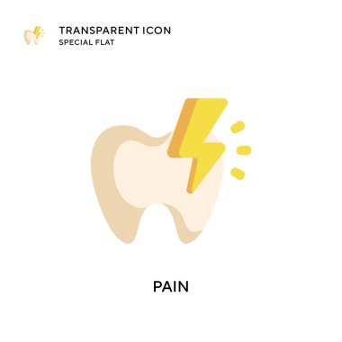 Acı vektör simgesi. Düz çizim. EPS 10 vektörü.
