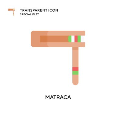 Matraca vektör simgesi. Düz çizim. EPS 10 vektörü.