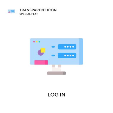 Vektör simgesini girin. Düz çizim. EPS 10 vektörü.