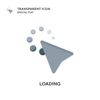 Vektör simgesi yükleniyor. Düz çizim. EPS 10 vektörü.