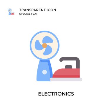 Elektronik vektör simgesi. Düz çizim. EPS 10 vektörü.