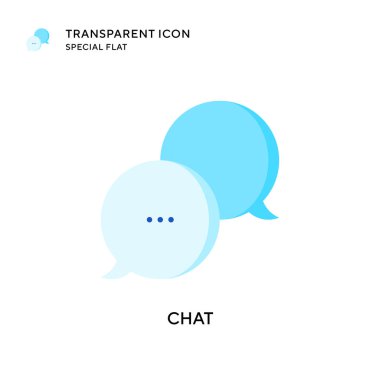 Sohbet vektörü simgesi. Düz çizim. EPS 10 vektörü.