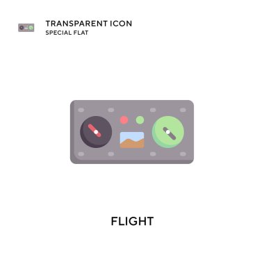 Uçuş vektör simgesi. Düz çizim. EPS 10 vektörü.