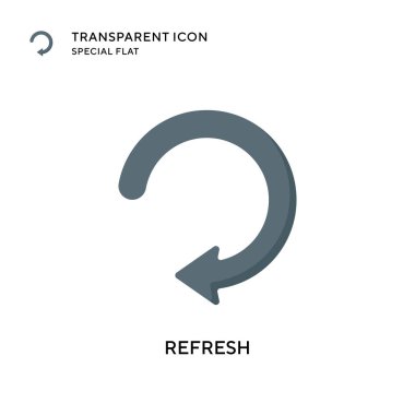 Vektör simgesini tazele. Düz çizim. EPS 10 vektörü.