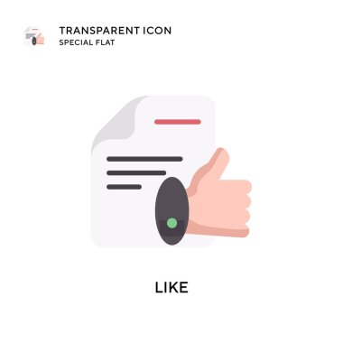 Vektör simgesi gibi. Düz çizim. EPS 10 vektörü.