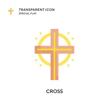 Vektör simgesi çapraz. Düz çizim. EPS 10 vektörü.