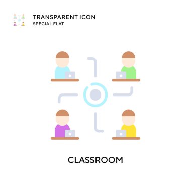 Sınıf vektör simgesi. Düz çizim. EPS 10 vektörü.