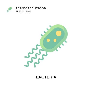 Bakteri vektör simgesi. Düz çizim. EPS 10 vektörü.