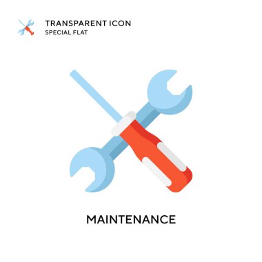 Bakım vektör simgesi. Düz çizim. EPS 10 vektörü.