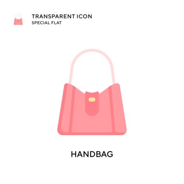Çanta vektör simgesi. Düz çizim. EPS 10 vektörü.
