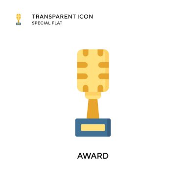 Ödül vektör ikonu. Düz çizim. EPS 10 vektörü.