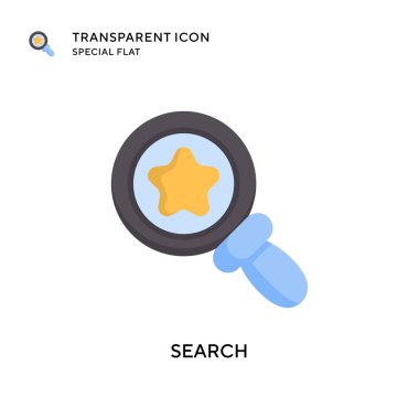 Arama vektör simgesi. Düz çizim. EPS 10 vektörü.