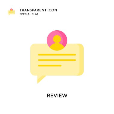 Vektör simgesini gözden geçir. Düz çizim. EPS 10 vektörü.