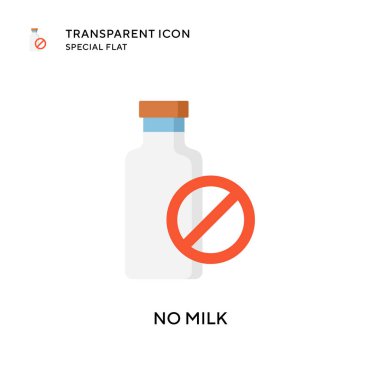 Süt vektörü simgesi yok. Düz çizim. EPS 10 vektörü.