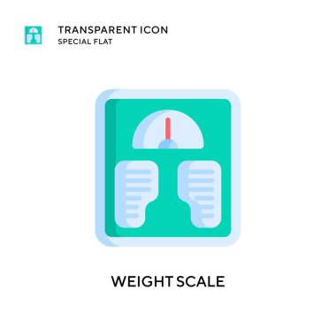 Ağırlık ölçekli vektör simgesi. Düz çizim. EPS 10 vektörü.