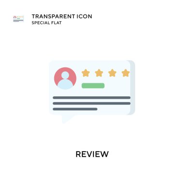 Vektör simgesini gözden geçir. Düz çizim. EPS 10 vektörü.