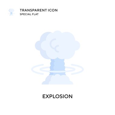 Patlama vektör simgesi. Düz çizim. EPS 10 vektörü.