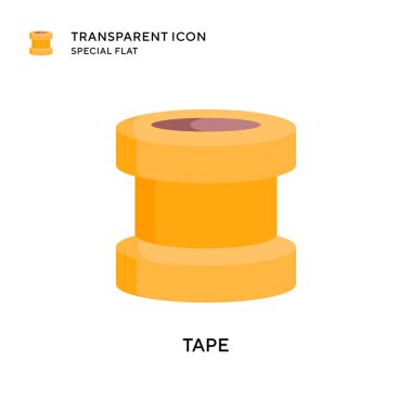 Teyp vektör simgesi. Düz çizim. EPS 10 vektörü.