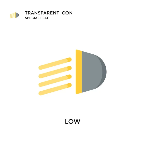 Niedriges Vektorsymbol Flache Illustration Eps Vektor — Stockvektor
