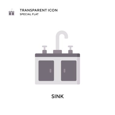 Batırma vektör simgesi. Düz çizim. EPS 10 vektörü.