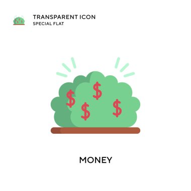 Para vektör simgesi. Düz çizim. EPS 10 vektörü.