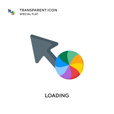 Vektör simgesi yükleniyor. Düz çizim. EPS 10 vektörü.