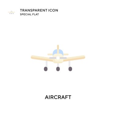 Uçak vektör simgesi. Düz çizim. EPS 10 vektörü.